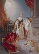 Alfred Chalon, Portrait of Queen Victoria on